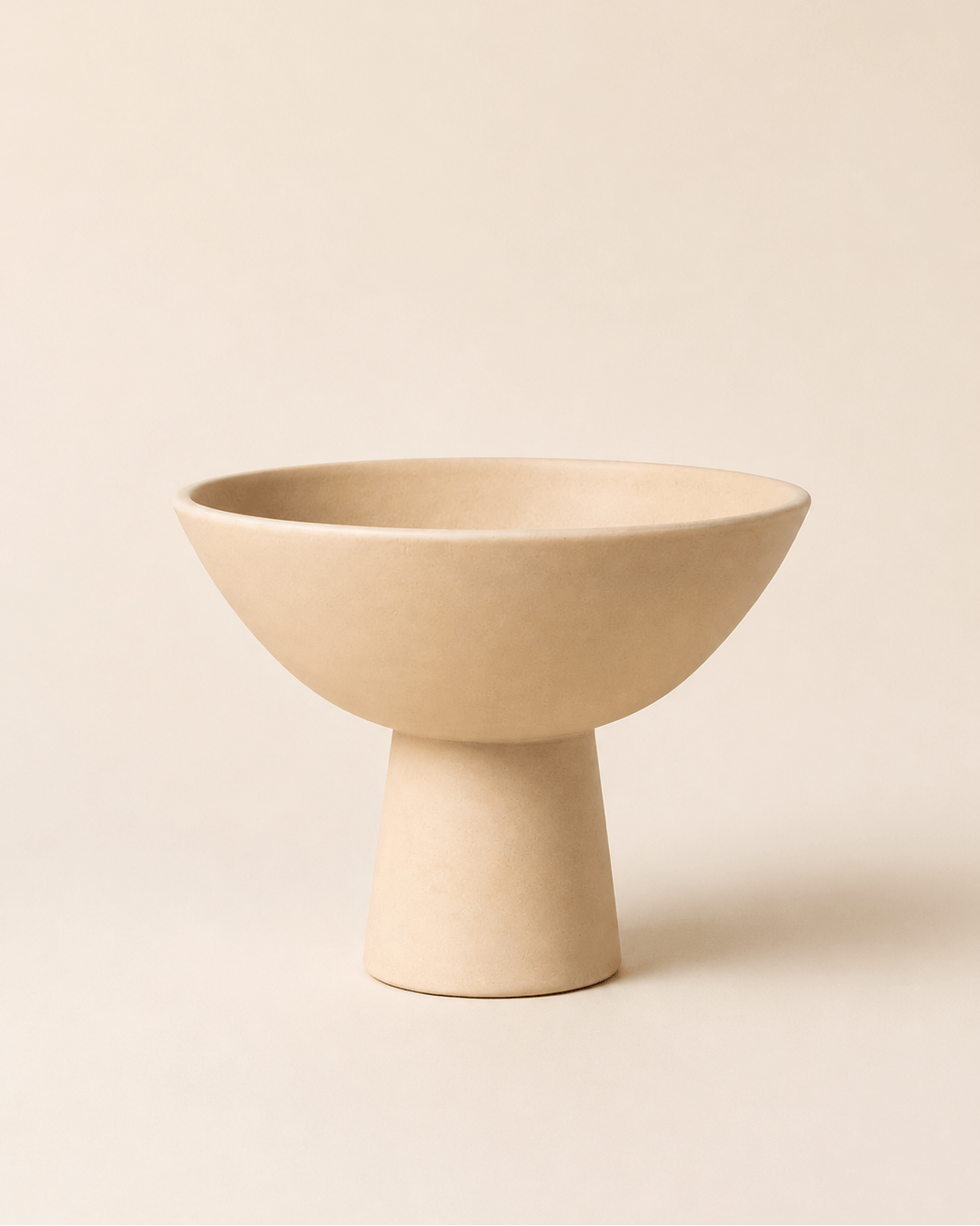 Aster Ceramic Vase Beige