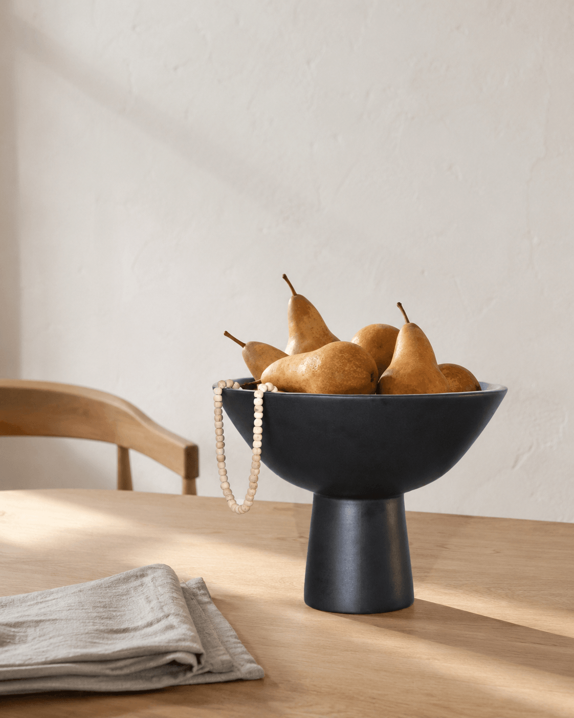 Aster Ceramic Vase Black