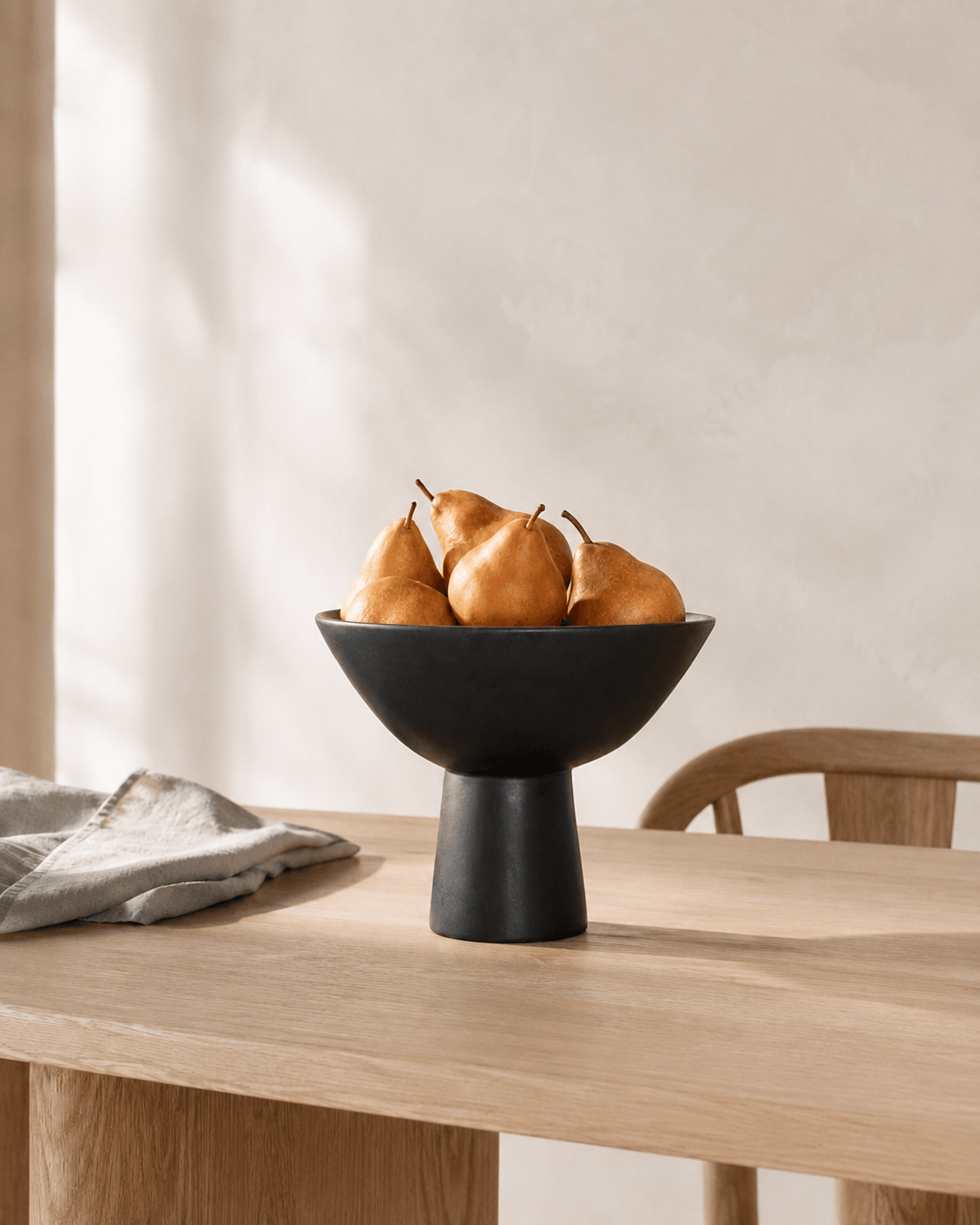 Aster Ceramic Vase Black
