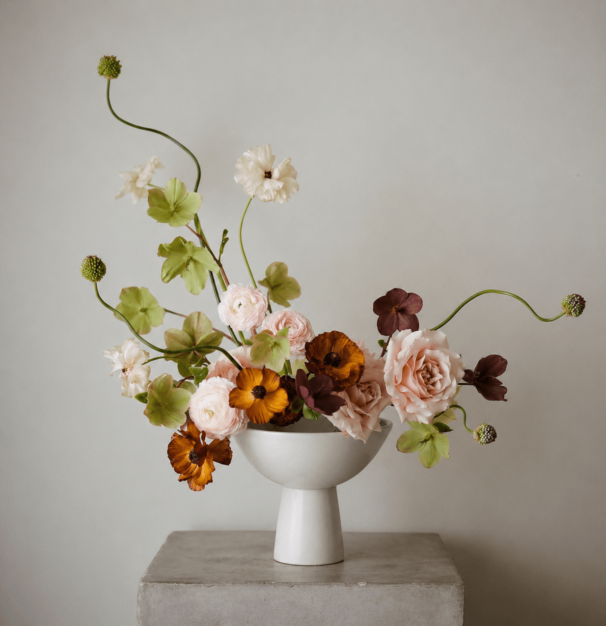 Aster Ceramic Vase White