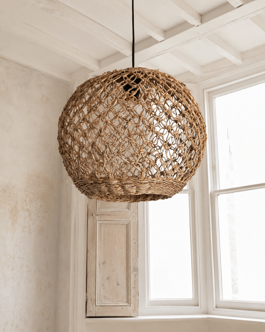 Handmade Banana Fibre Pendant Lampshade