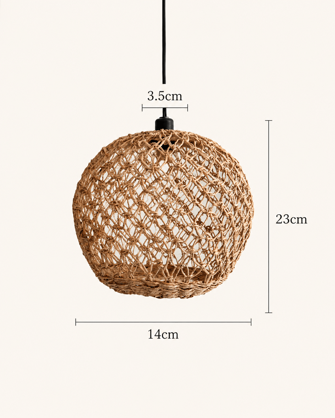 Handmade Banana Fibre Pendant Lampshade