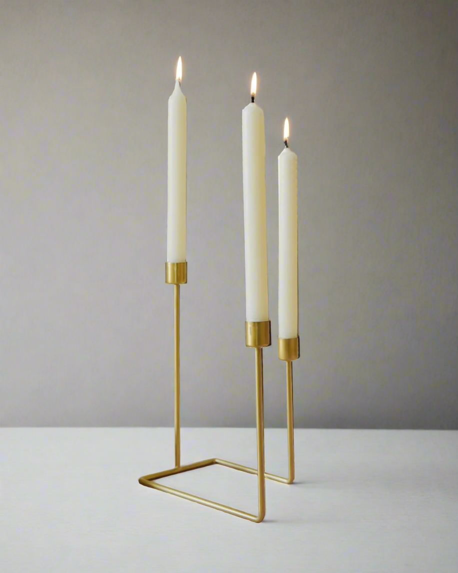 Golden Stem Candle Holder