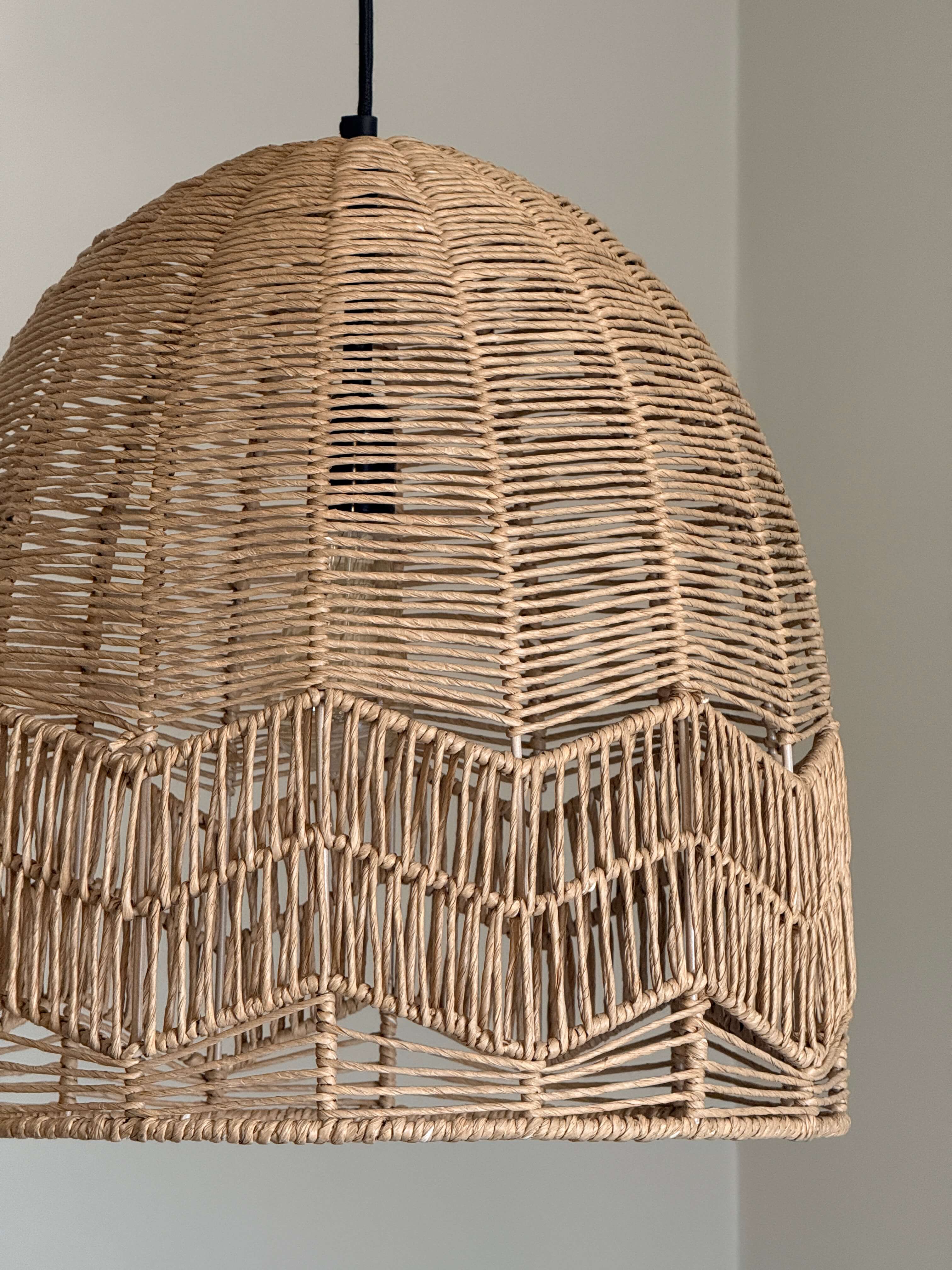 Flax Handwoven Wicker Pendant Lampshade