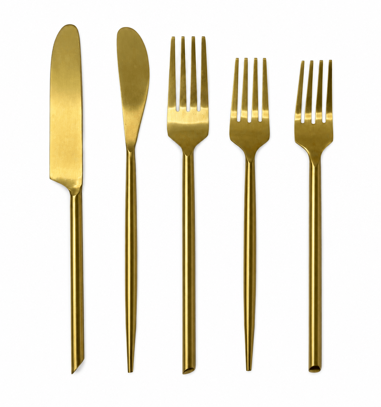 5-Piece Gold Cutlery Set