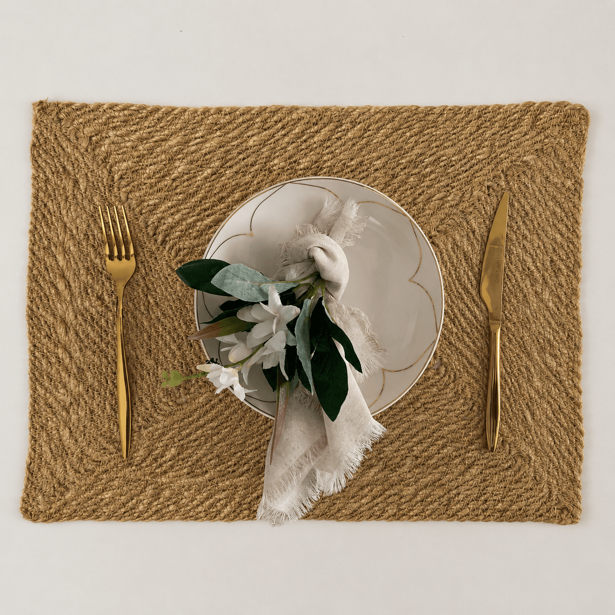 Jute Rectangle Placemats - Set of 4