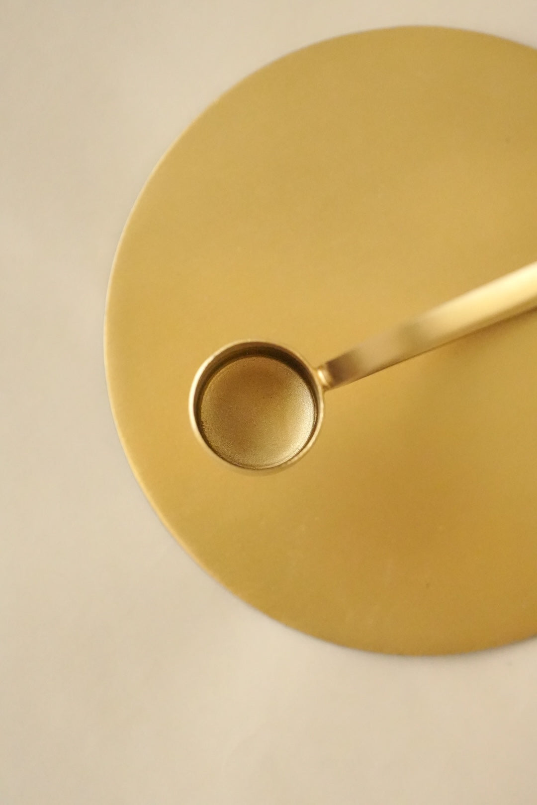 Golden Ringed Candle Holder