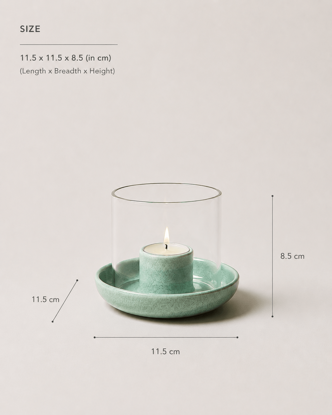 Teal Candle Holder Set