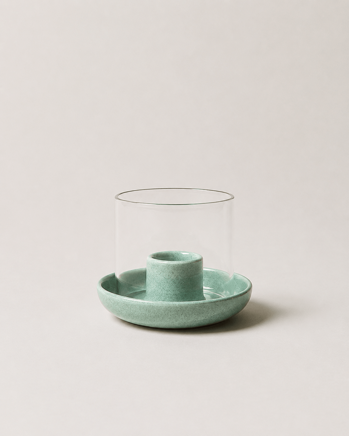 Teal Candle Holder Set