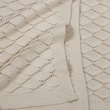 Hygge Ivory Knitted Throw