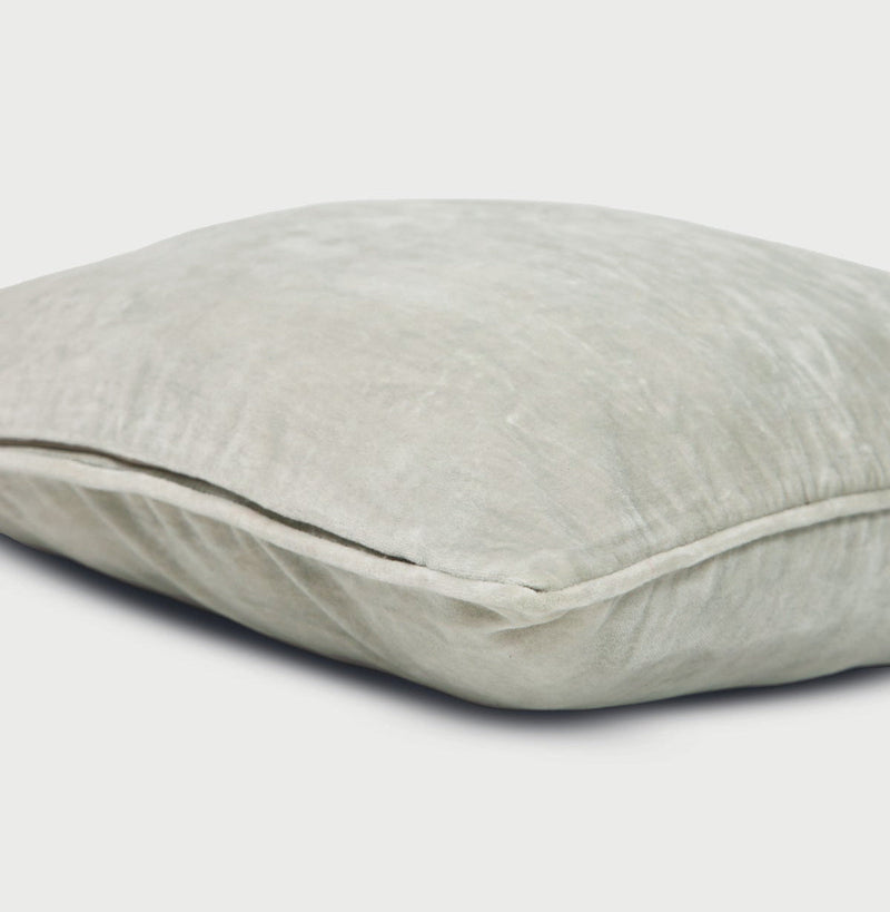 Dove Grey Velvet Cushion Cover