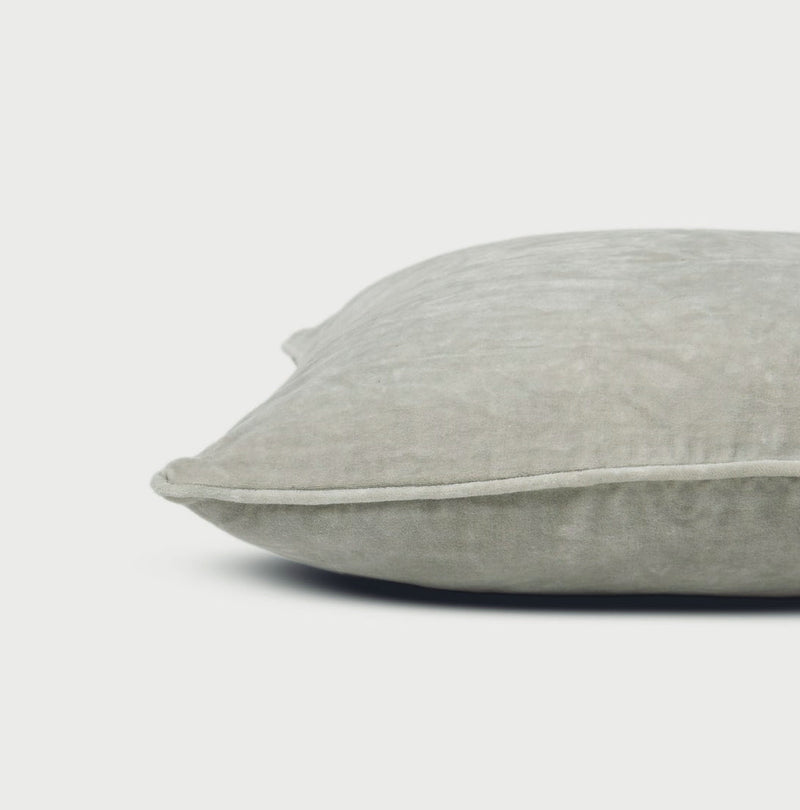 Dove Grey Velvet Cushion Cover