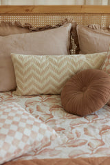 Chevron Blush Lumbar Cushion Cover