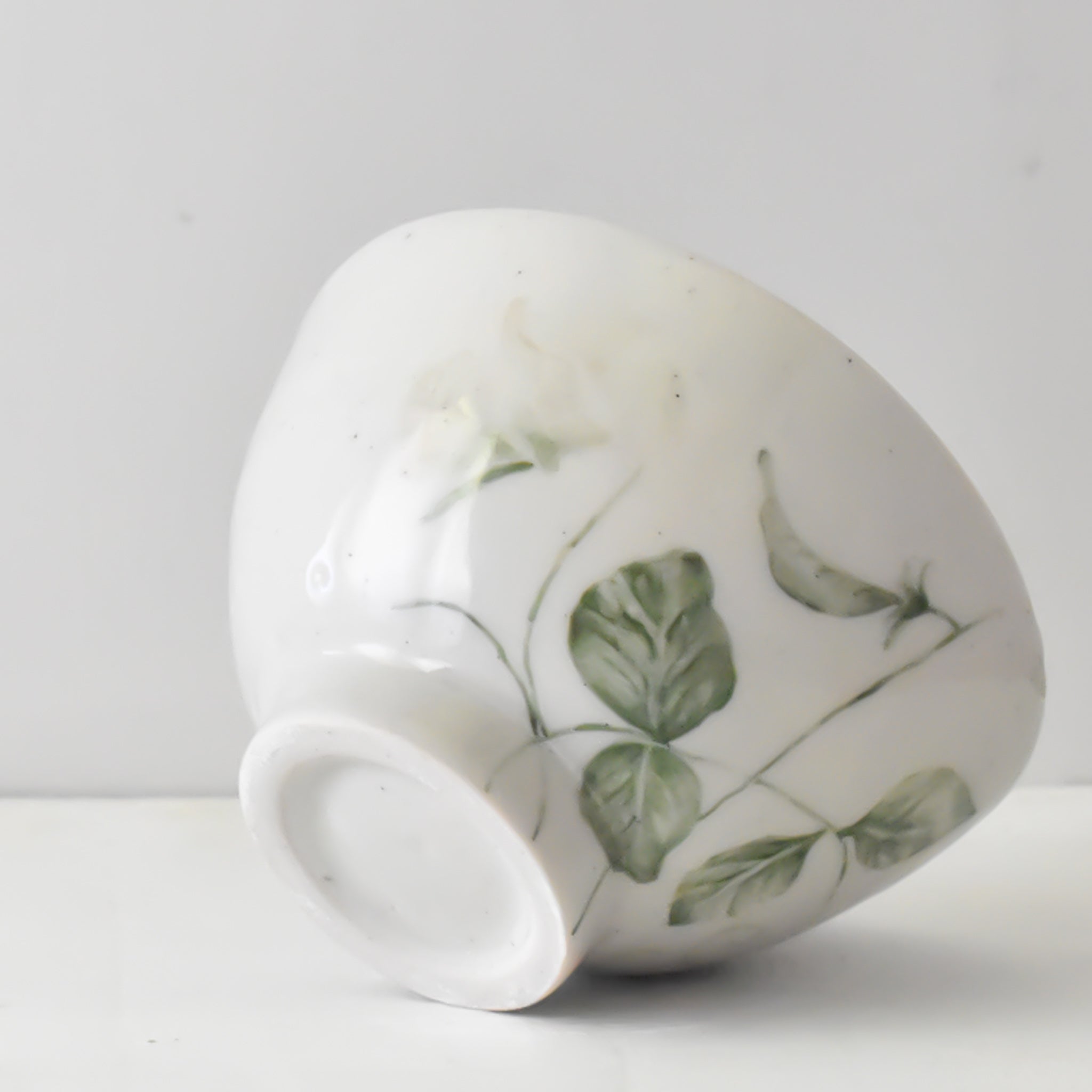 Tender Vines - Hand painted Porcelain Rice Bowl