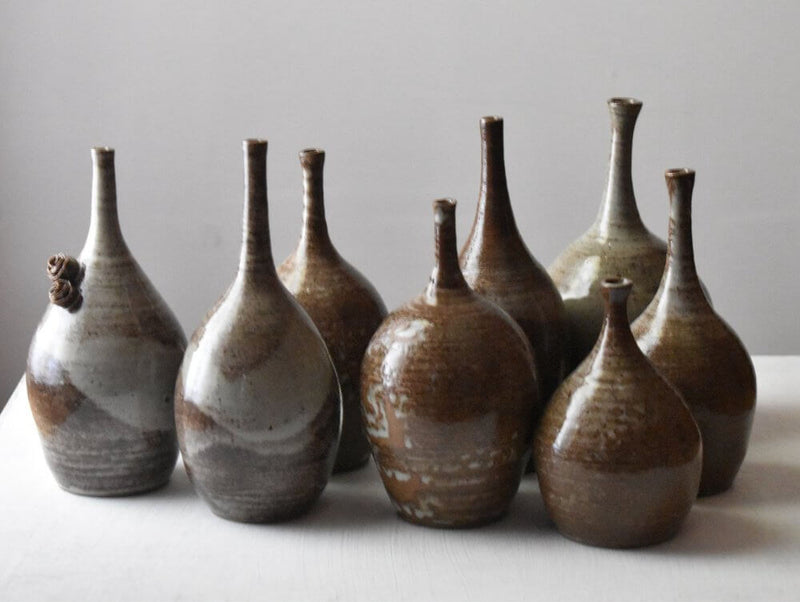 An Earthly Arrangement - Stoneware Vase Installation