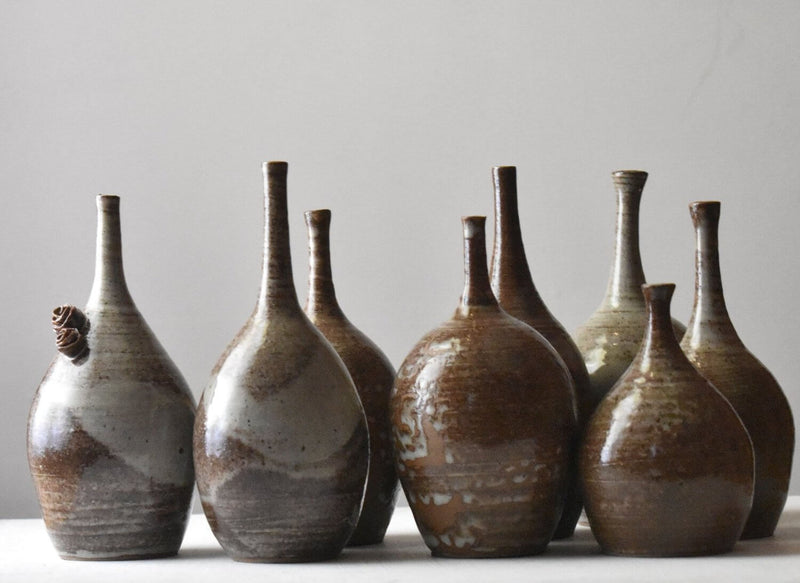 An Earthly Arrangement - Stoneware Vase Installation