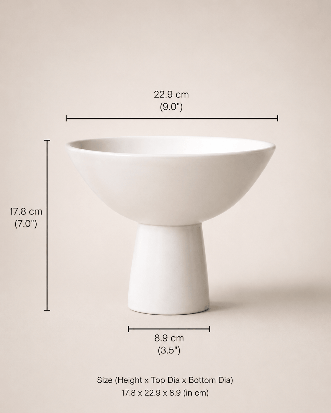 Aster Ceramic Vase White