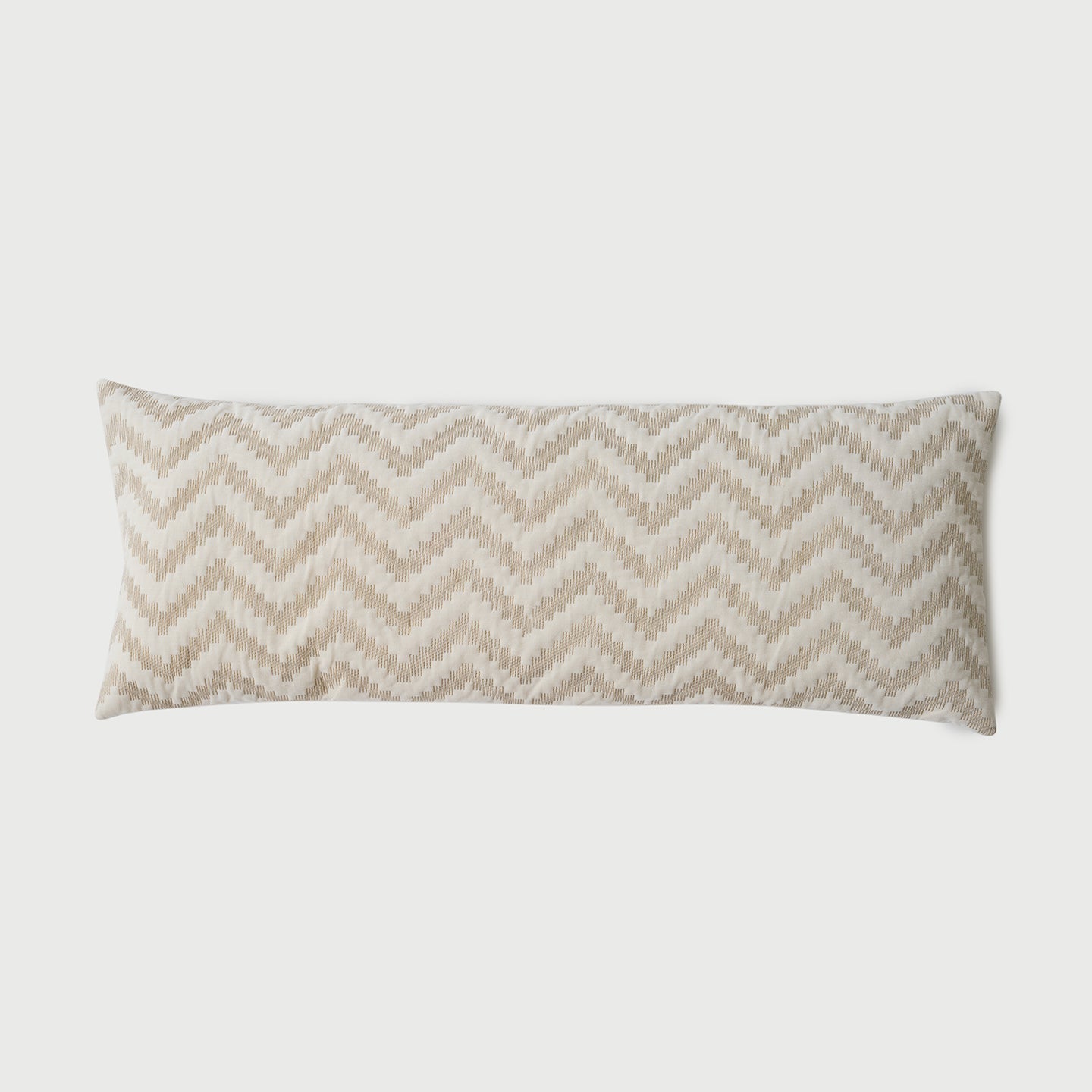 Chevron Brown Lumbar Cushion Cover