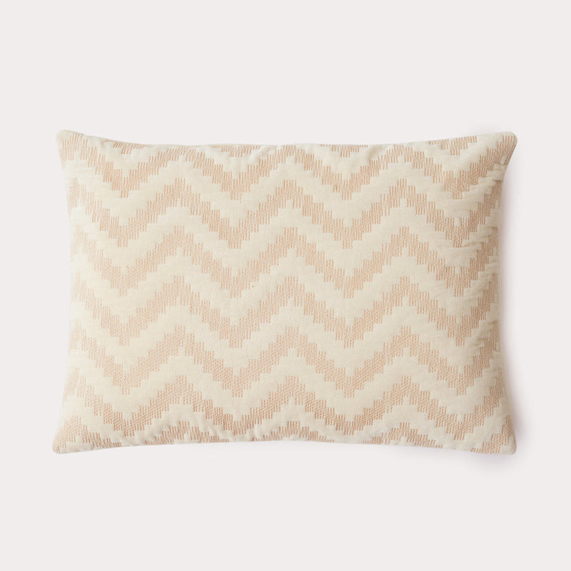 Chevron Blush Oblong Cushion Cover