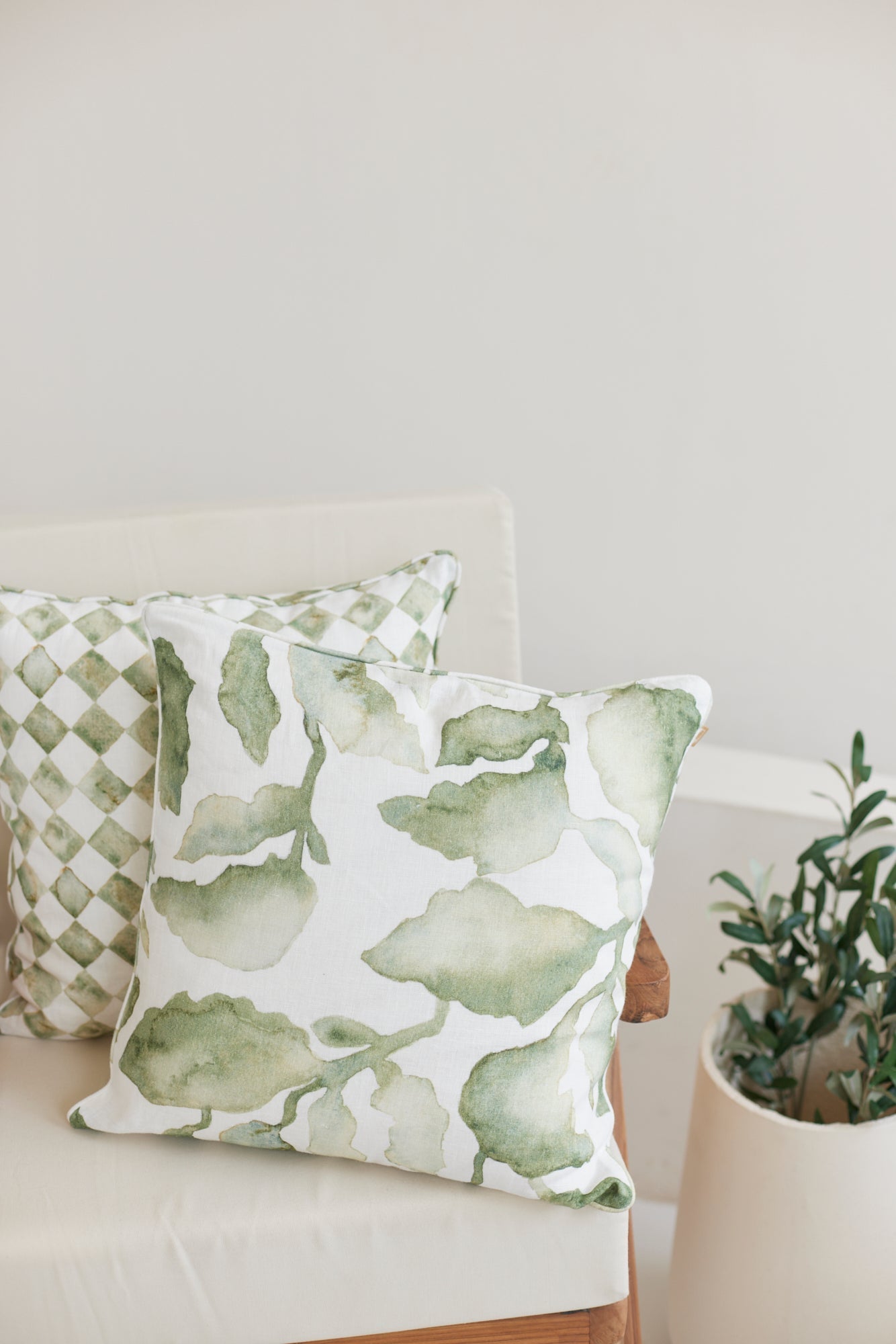 Cascade Green Cushion Cover