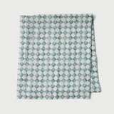 Checker Blue Table Runner