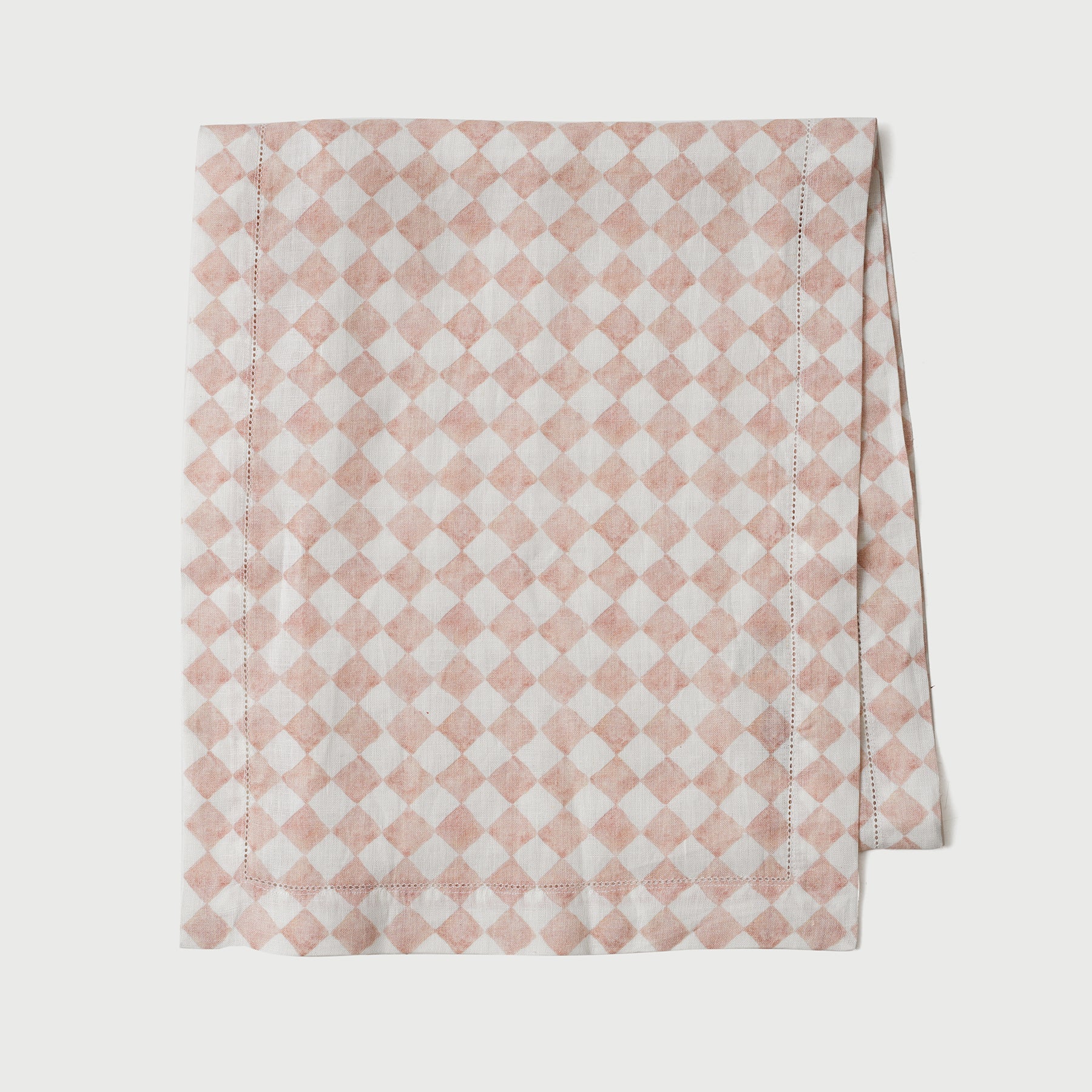 Checker Blush Table Runner