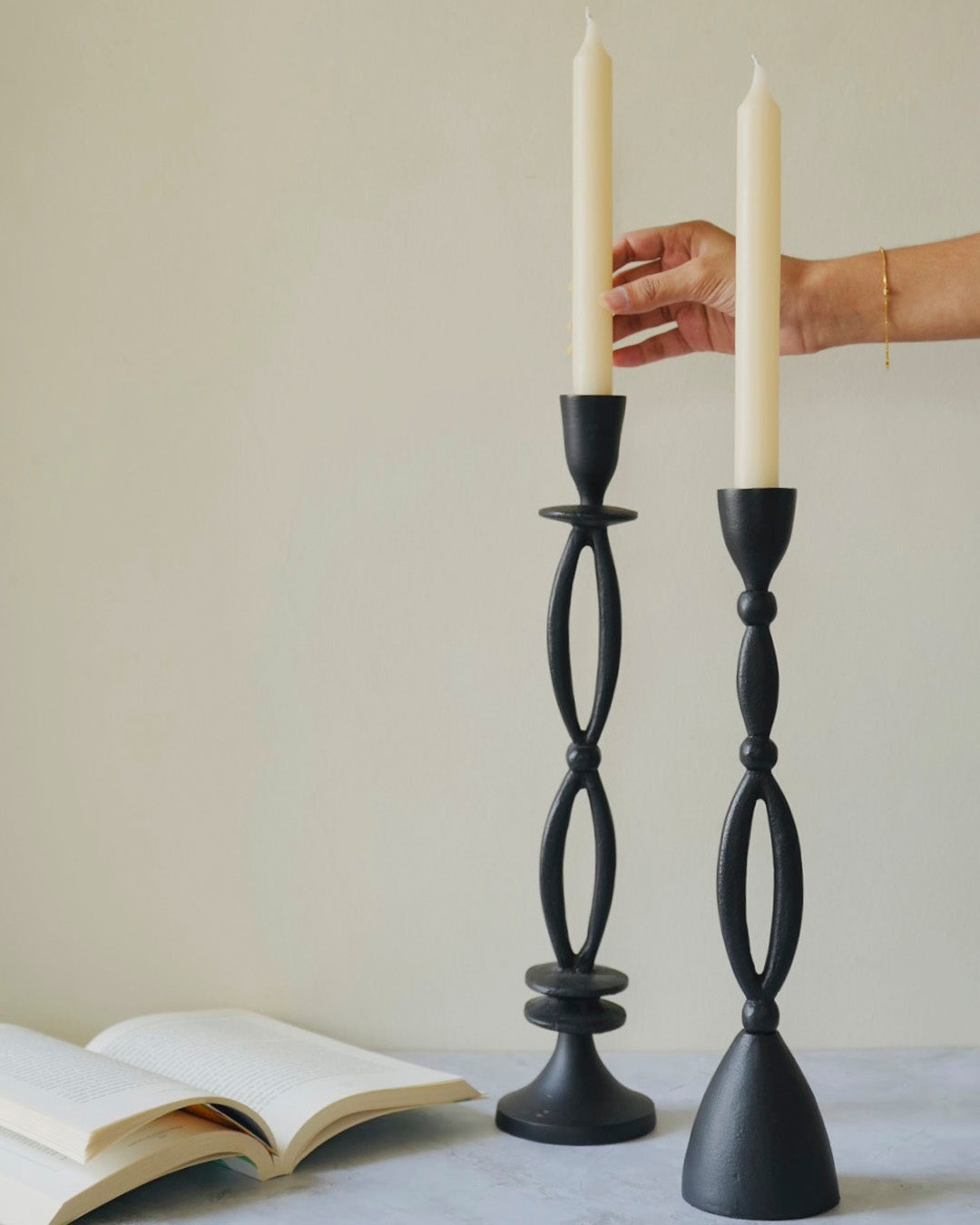 Sleek Long Candle Holders