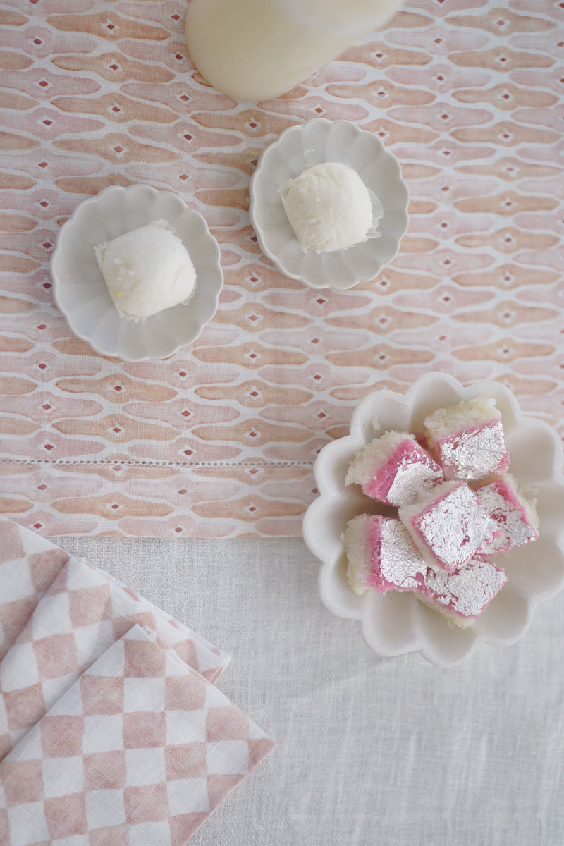 Checker Blush Table Mats | Set of 2