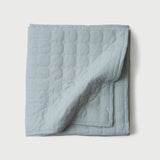 Zen Baby Blue Quilted Bedding Set