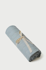 Zen Baby Blue Quilted Bedding Set