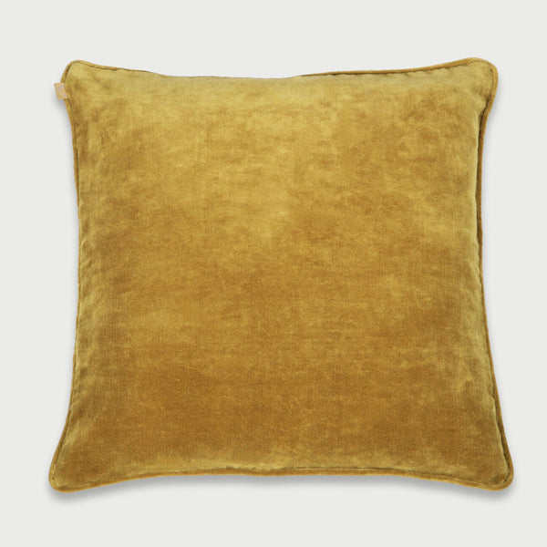 Deep Ochre Velvet Cushion Cover