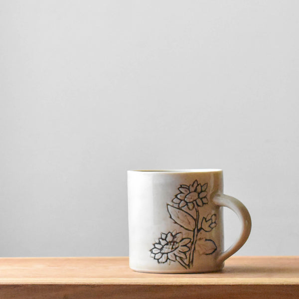A Calm Sunflower - Porcelain Mug