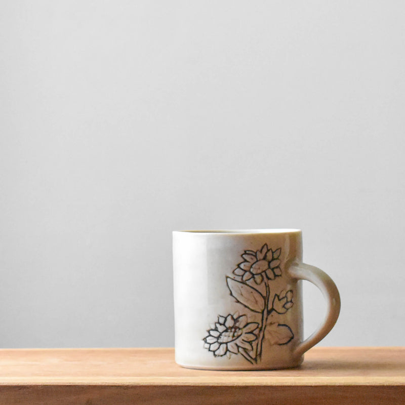 A Calm Sunflower - Porcelain Mug