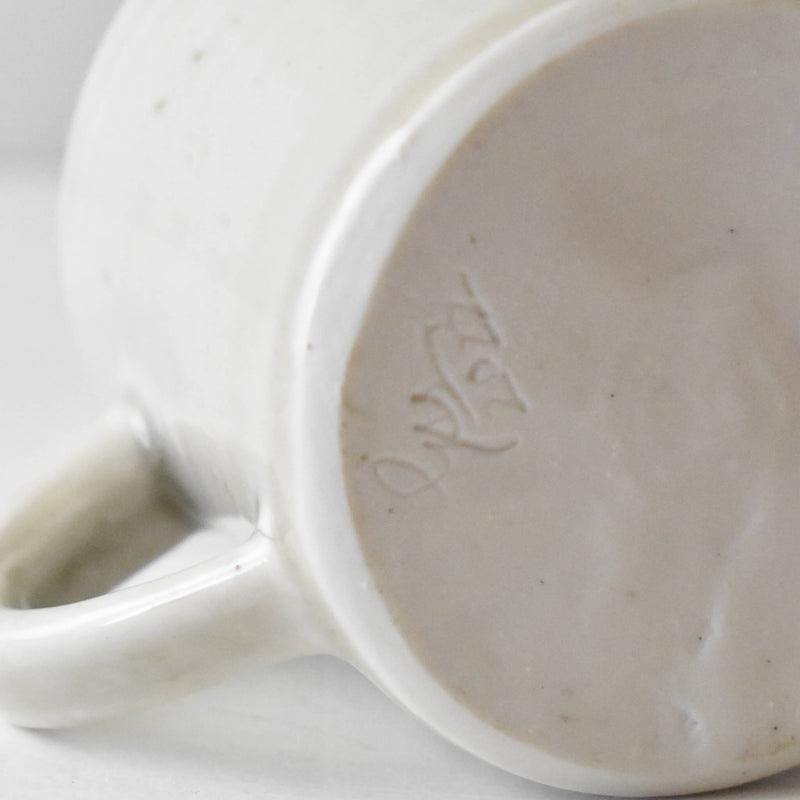 A Soft Jasmine - Hand sculpted Porcelain Mug