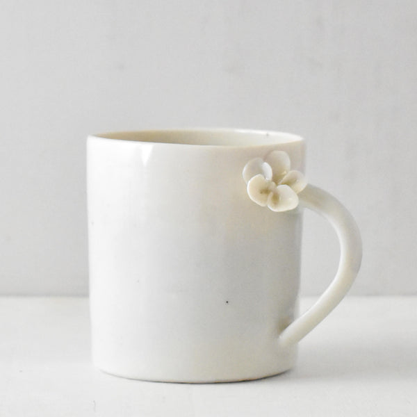 A Soft Jasmine - Hand sculpted Porcelain Mug