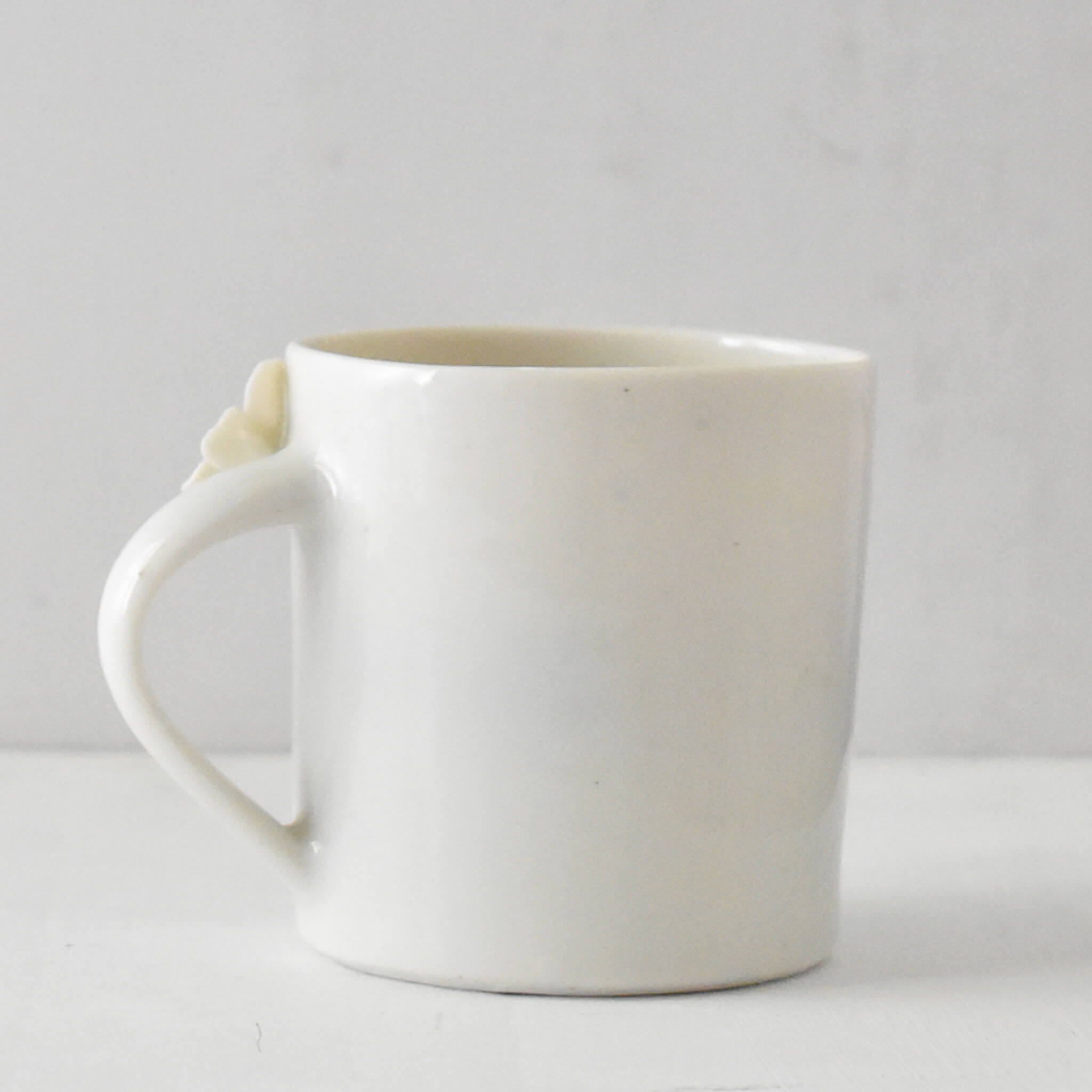 A Soft Jasmine - Hand sculpted Porcelain Mug