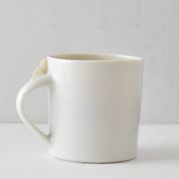 A Soft Jasmine - Hand sculpted Porcelain Mug