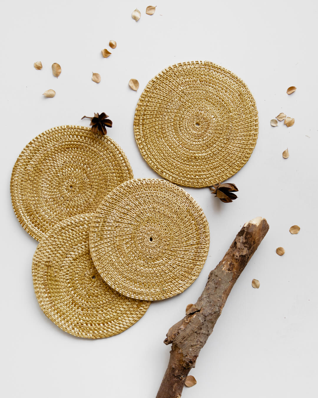 Grass Coasters & Placemat Set