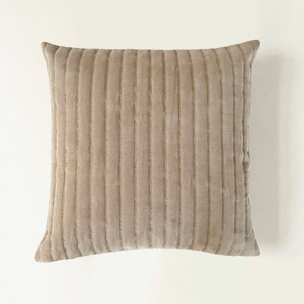 Eden Striped Oatmeal Cushion Cover