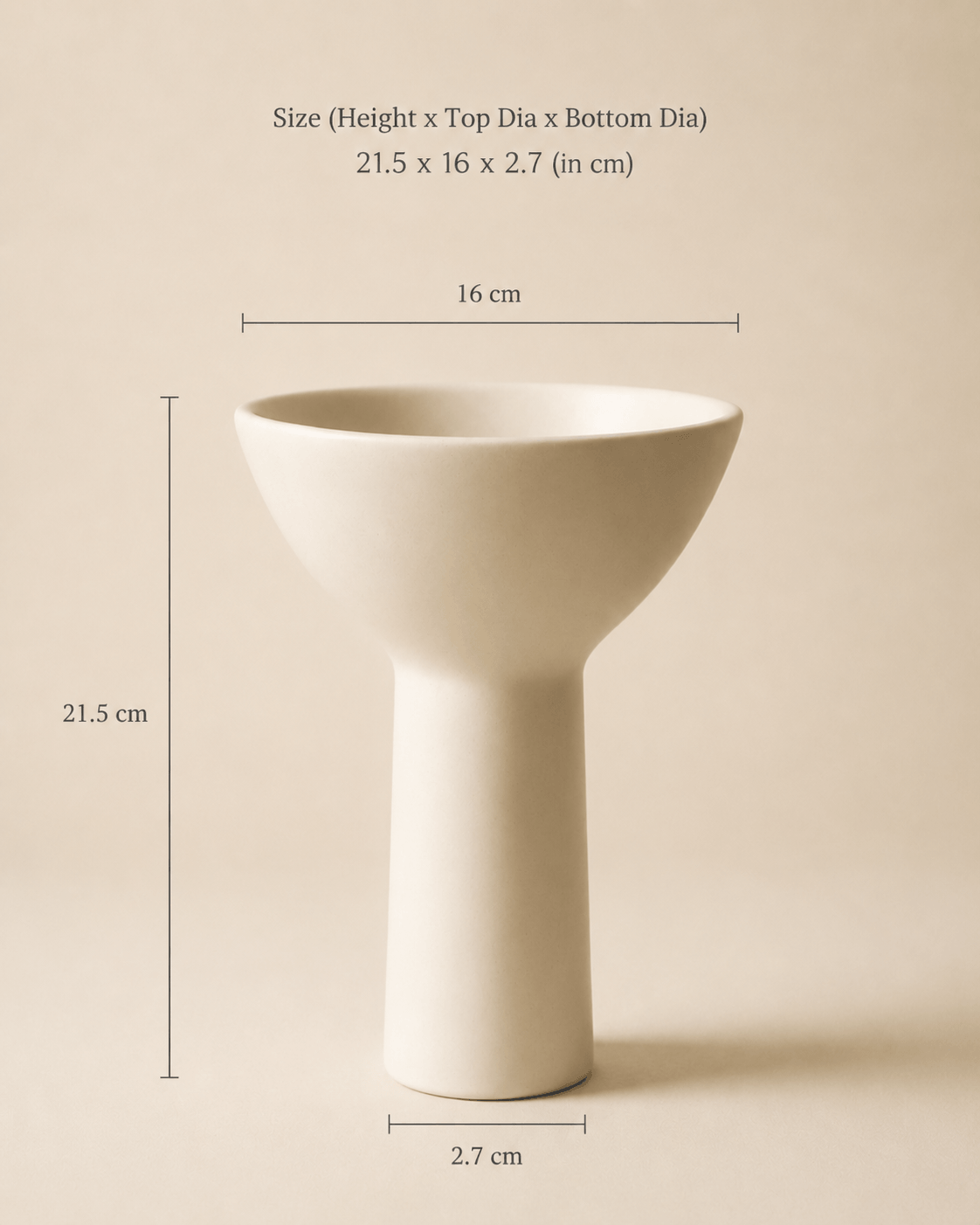 Iris White Pedestal Vase