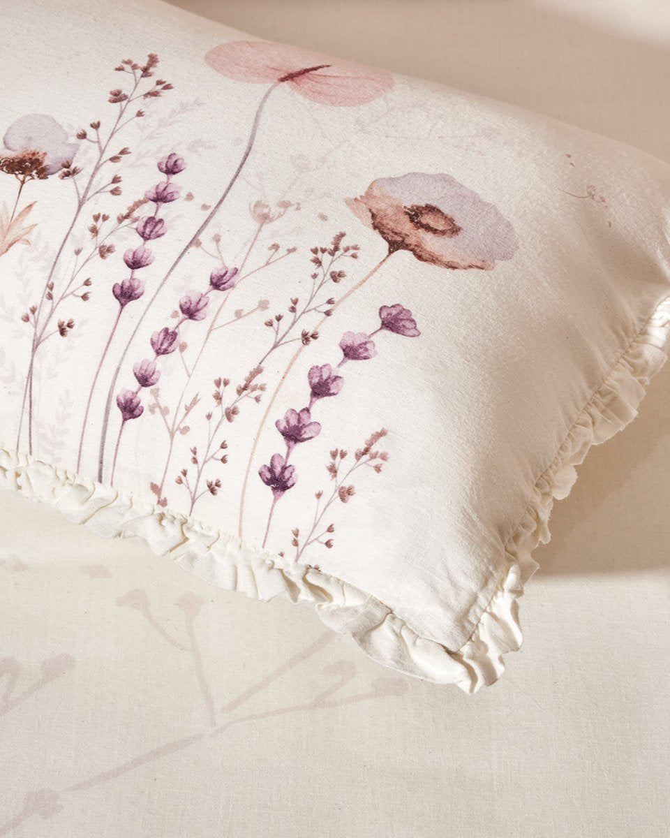 Lavender Dreams Cotton Bedsheet Set