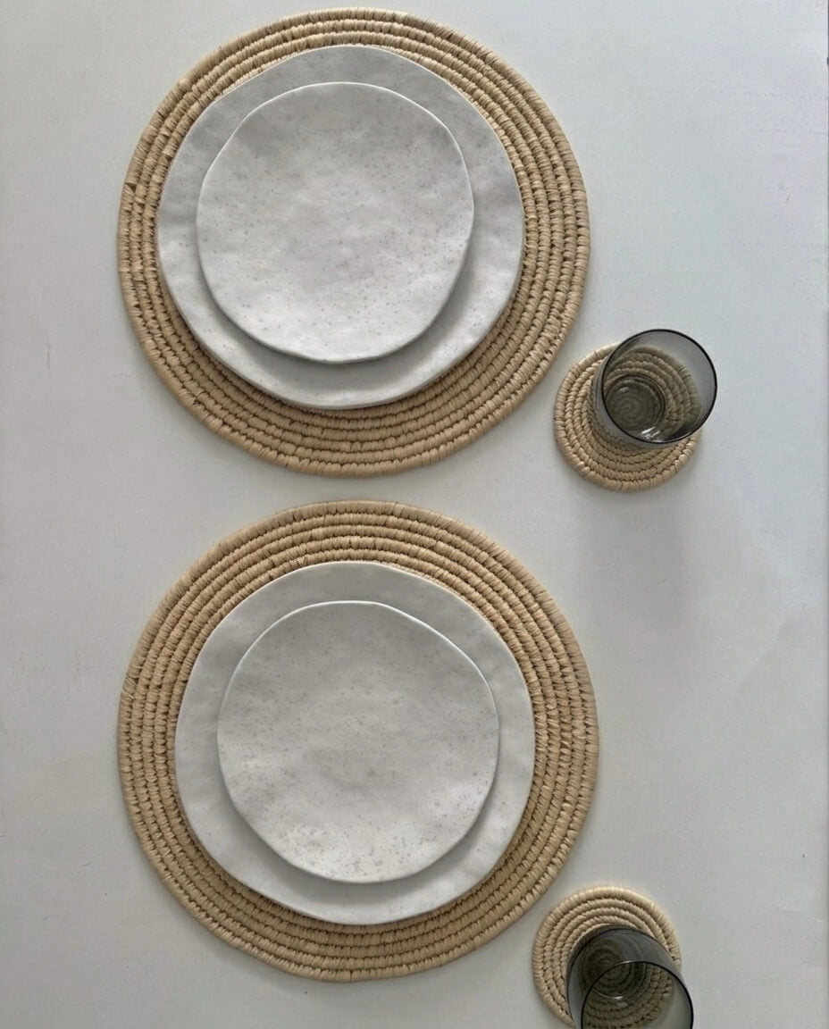 Date Palm Leaf Placemats & Coasters
