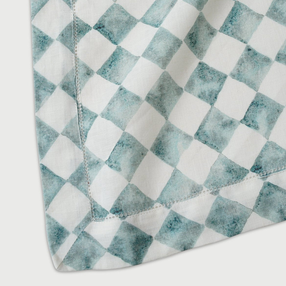 Checker Blue Table Cover