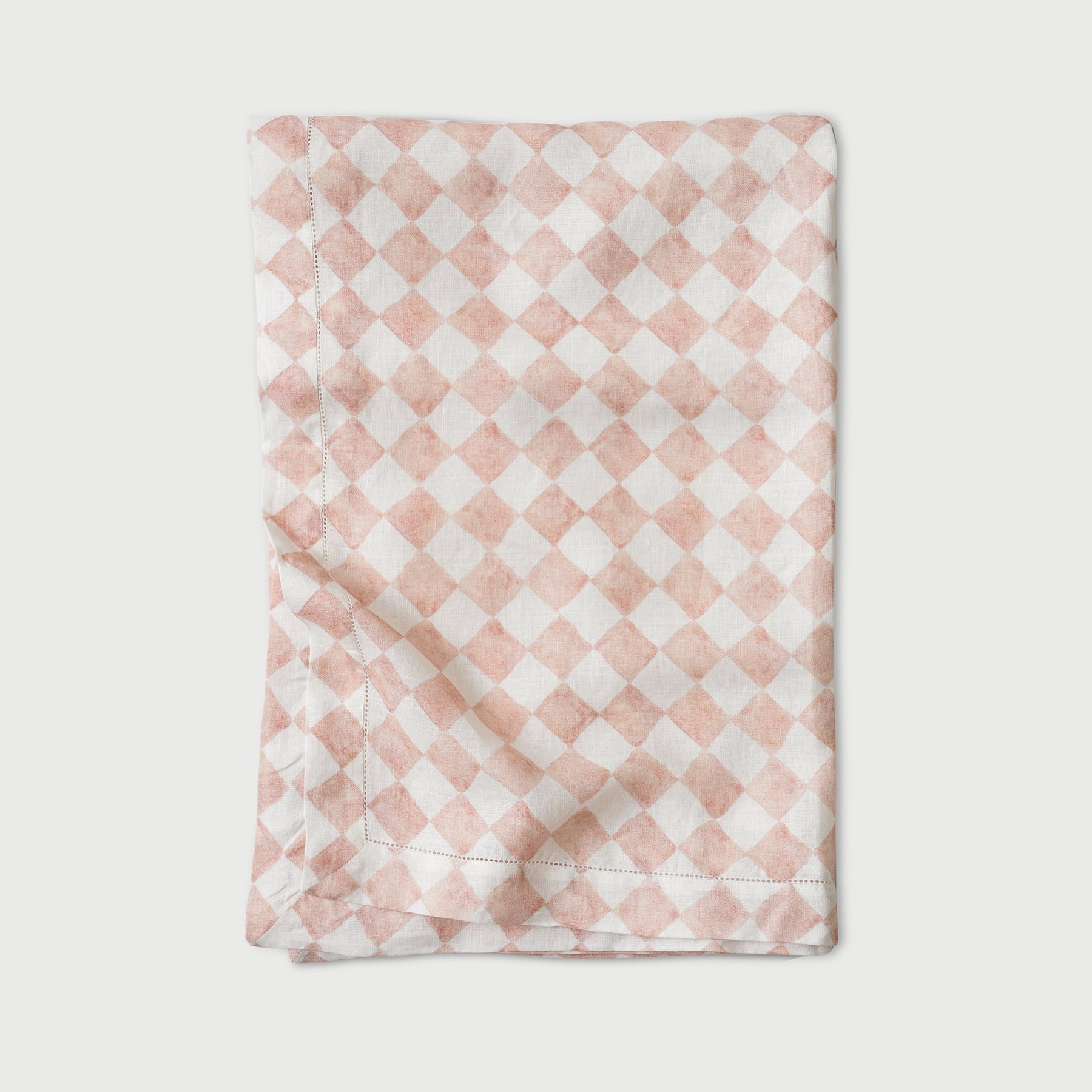 Checker Blush Table Cover