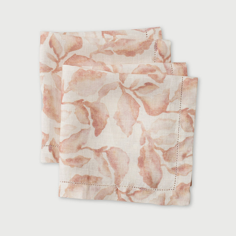 Cascade Blush Table Napkins | Set of 2