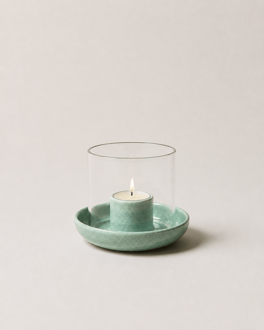 Teal Candle Holder Set