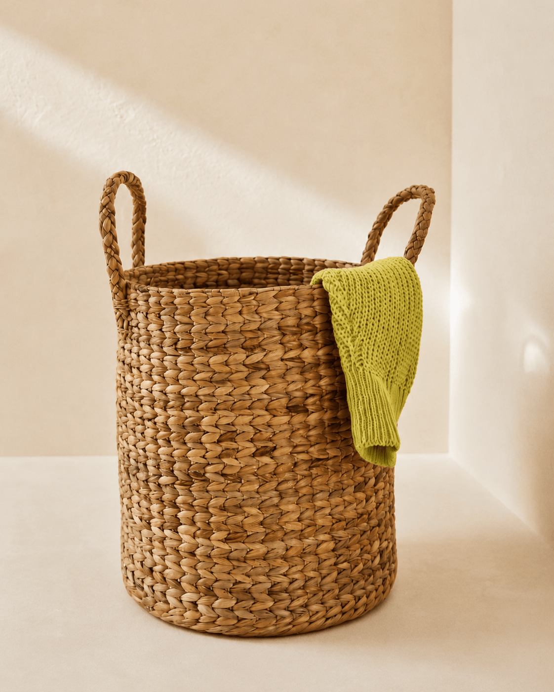 Wicker Round Laundry Basket