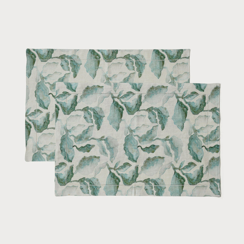 Cascade Teal Table Mats | Set of 2