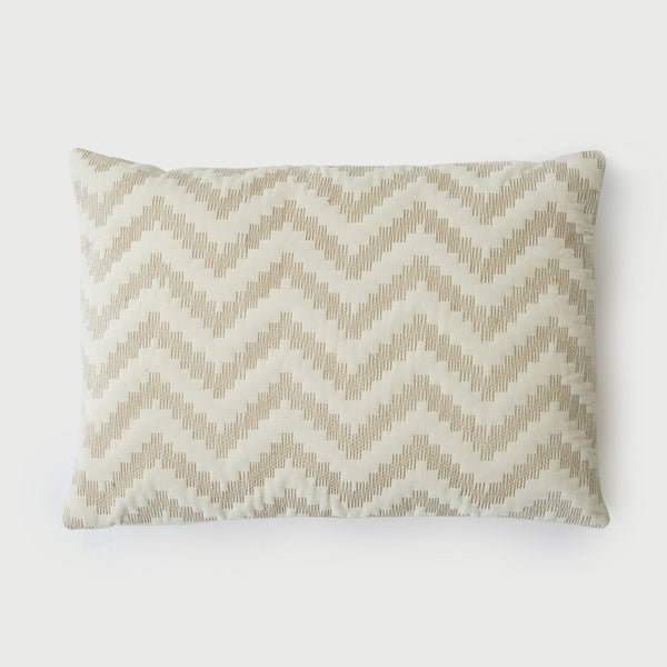 Chevron Brown Oblong Cushion Cover