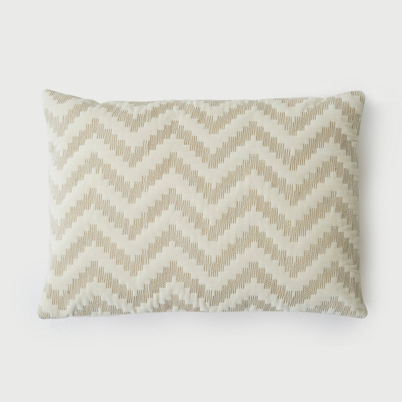 Chevron Brown Oblong Cushion Cover